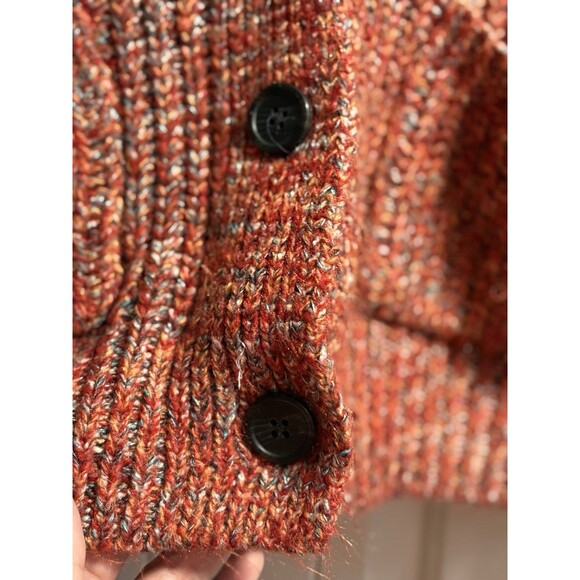 Universal Thread Target Women's V-neck Red Blend Button Cable Cardigan Small - Picture 2 of 7